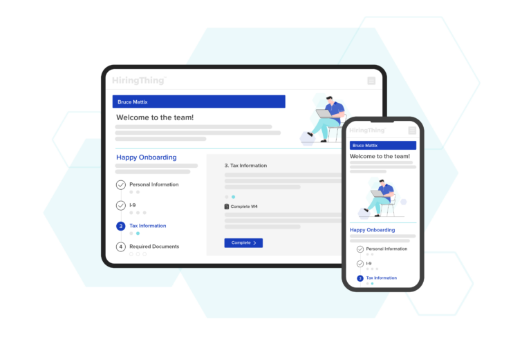 HiringThing Employee Onboarding Interface